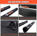 MeeFar Universal Car Soft Roof Rack Pads Luggage Carrier Rack for Kayak Surfboard SUP Canoe Include 2 Heavy Duty Tie Down Straps, 2 Tie Down Rope, 2 Quick Loop Strap