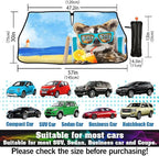 CHILL·TEK Funny Animal Car Windshield Sun Shade Umbrella, Funny Raccoon Car Sun Shade Umbrella, Block UV Rays Heat Foldable Windshield Umbrella Sun Visor Protector - Keep Vehicle Cool for Cars SUV