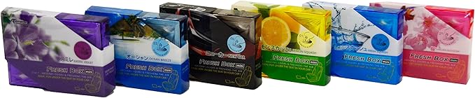 9 Packs TreeFrog FRESH BOX MINI (aka Xtreme Fresh Mini) New Car Scent Premium JDM Air Freshener