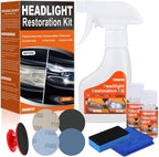 Headlight Restoration Kit Headlight Cleaner Head Light Cleaner Removing Yellowing Oxidized Headlamp Restoration Kit Headlight Polishing Kit Headlight Lens Restorer for Car