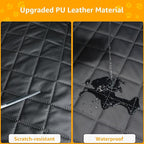 PETICON SUV Cargo Liner for Dogs, PU Leather Waterproof Pet Cargo Cover for SUVs Sedans Vans with Bumper Flap Protector, Scrachproof Non-Slip Large Size Dog Seat Mat Universal Fit