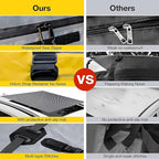 WILDROAD Car Roof Bag Rooftop Cargo Carrier, 21 Cubic Feet Waterproof Roof Luggage Cargo Carrier Bag with Anti-Slip Mat for All Cars Vehicles SUV with/Without Rack (21 Cubic Feet)