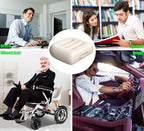 Adult Car Booster Seat Cushion/office chair cushion with Carry Handle Angle Lift Seat Cushion Imitation PU breathable fabric More comfortable and beautiful,for/car/office/wheelchair seat cushion/milky