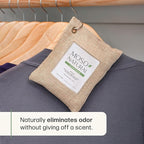 Moso Natural Air Purifying Bag 200g (5 Pack) A Scent Free Odor Eliminator for Cars, Closets, Bathrooms, Pet Areas. Premium Moso Bamboo Charcoal Odor Absorber (Natural Beige)