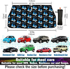 Socira Funny Six Seven Car Windshield Sunshade Umbrella Foldable Umbrella Sun Shade Windshield Cover Sunshade Car Accessories Blocks Uv Rays Keeps Cool (57" X 30")