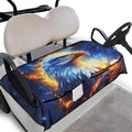 Biyejit Golf Cart Seat Covers with 4 Pockets Golf Cart Seat Towel Blanket Fits 2-Seat Golf Carts, Golf Cart Accessories