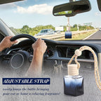 50 Pcs Black Car Air Freshener Hanging Bottle Empty Glass Diffuser Bottles Perfume Bottle Refillable Car Air Freshener Pendant Aromatherapy Fragrance Vials Bottles Ornament(Cube)