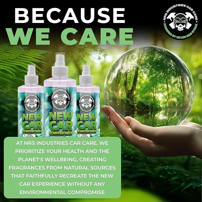 New Car Scented Car Air Freshener Spray | Long-Lasting Odor Eliminator | Interior Cleaner for Upholstery, Fabric, Leather & More
