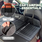Car Rear Seat Mattress Extension Plate, Foldable Car Back Seats Extender for Sleeping, Increase Travel Trunk and Camping Bed Camping Space for SUV, Model Y/3(Upgraded Leather)