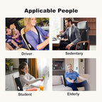 CILI Lumbar Support Pillow for Office Chair, Heated Back Support Pillow with Vibration, Back Massager for Chair, Back Rest Cushion Pillow for Desk Chair Sofa, Gifts for Mom Dad Women Men