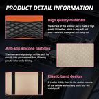 Car Center Console Cushion Pad, PU Leather Waterproof Auto Armrest Box Cover Protector, Comfortable Armrest Seat Box Cover Mat, Universal Car Accessories for SUV Truck (Orange)