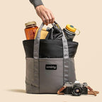 SMIRLY Large Insulated Cooler Bag, Thermal Insulated Grocery Bags, Collapsible Cooler Tote for Travel,Beach or Picnic