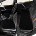 surpassme Comfortable Car Seat Covers Universal Back/Brench Seat Coves for Car Accessories with Storage Pockets, Padded Car Interior Covers for Automotive, SUV, Truck, and Van(Black)