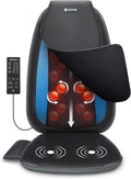 COMFIER Shiatsu Back Massager with Heat, Chair Massage Pad for Back Pain Relief,Massage Seat Cushion for Home or Office Chair Use,Gift for Men,Women