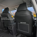 Lolcar Rav4 Hybrid Car Seat Covers Custom Fit for 2019 2020 2021 2022 2023 2024 2025 Toyota Rav4 Hybrid Model Only LE,XLE,XLE Premium,Limited,Woodland Edition, 5 Seats Full seat,Faux Leather(Black)