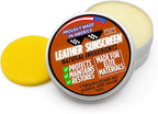 Leather UV Protector Deep Conditioner – Revive, Protect & Restore Leather – UV Shield & Water Repellent for Outdoor Use – Prevents Cracks Fading & Drying on Car Seats, Furniture, Boots, Bags & Tack
