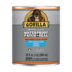 Gorilla Patch & Seal Liquid Rubber Waterproof Sealant, Crystal Clear, 32 Ounce (Pack of 1) - Seals Out Water, Air, and Moisture