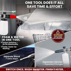 ProDetail Dual Kit – Foam Cannon & Spray Nozzle Quick Switch Adapter, Stainless Steel Brass Pressure Washer Accessory for Car Wash, Auto Detailing, Patio, Driveway, RV, Boat Cleaning 4000PSI