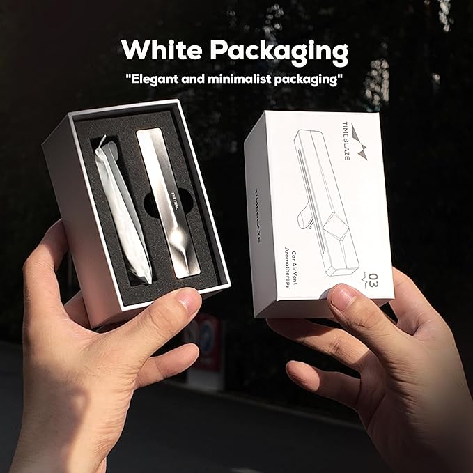 Metal Car Air Freshener Vent Clip - Car Air Freshener, Car Diffuser with 1 Zinc Alloy Outer Shell & 2 Gypsum Fragrance Refill Sticks, Decorative Car Accessories (Fit for Tesla, Dark Crystal)