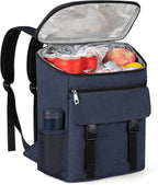 Cooler Backpack Soft Insulated Leak Proof 30 Cans Insulated Backpack Cooler Portable Picnic Camping Beach Hiking BBQ Lunch Backpack for Men and Women