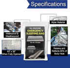 Trail maker Mylar Emergency Thermal Blankets for Survival, Thick Reusable Mylar Space Blankets Bulk 84" L x 36" W Emergency Foil Blankets for Warmth, Camping, Runners, Spa, First Responders (1)