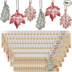 108 Sets Leaves Car Air Fresheners Bulk Maple Leaf Hanging Ornament Scented with Essential Oils Christmas Tree Decor for Men Women Coworkers Team Staff Office Car Party Supplies