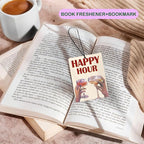 Retro Pink Cheers Air Freshener for Car, Preppy Pink Happy Hour Champagne Toast Air Freshener Hanging 3 Pcs for Cars Closet Drawer or Books, Y2K Girly Car Mirror Decor for Women