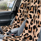 2 Pack Car Seat Towel Covers with Storage Bag 63 x 32 Inch Athletic Running Towel Seat Sweat Washable Non Slip Cover Gift for Car Outdoor Sport Activities (Yellow Black Leopard Print)