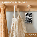 Lacama Black Boho Floral Car Air Freshener 3Pcs, Retro Abstract Mid Century Henri Matisse Floral Cars Scents Air Freshener for Women Girls Gifts, Flower Car Accessories Interior Mirror Decor Hanging