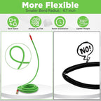 PWACCS Pressure Washer Hose 100FT, 3/8" Quick Connect Power Washing Hose Kink Resistant Steel Wire Braided, M22 14 Adapters, Cold/Hot Water, 4000 PSI