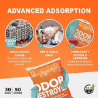 Sunlight® Shoe Deodorizer, Activated Charcoal Odor Absorber Bags, Chemical Free Odor Eaters for Shoes, Shoe Smell Remover Inserts, (50g, 2 Bags)