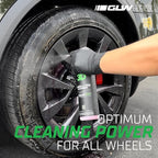 3D Wheel & Tire Cleaner - 1 Gallon Deep Cleaning All-in-One Formula | Removes Brake Dust, Grime, Tire Browning | Safe on All Wheels | DIY Car Detailing