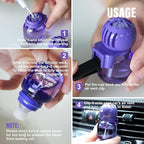 Cute Car Air Freshener 2 Pack, Lightbulb-Shaped Car Fresheners, Automotive Vent Clip, Long Lasting Scent, Essential Oils, Cute Car Accessories for Women, Lavender Scent