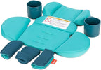 Diono Radian 3R Comfort Travel Kit, Infant Car Seat Accessory, Compatible with Radian 3R, 7-Piece Kit (2 Harness Pads, 1 Buckle Pad, Head Cushion, Seat Cushion, 2 Cupholders), Blue Razz Ice