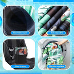 1 Pack Car Seat Towel Covers with Storage Bag 63 x 32 Inch Athletic Running Towel Seat Sweat Washable Non Slip Cover Gift for Car Outdoor Sport Activities (Tropical Toucan)