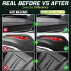 Plastic Restorer for Cars, 100ml Long-Lasting Black Trim Restorer, Waterproof, UV & Stain-Resistant, Ceramic Coating-Helps Repair Faded or Damaged Black Plastic Trim - Works in Seconds