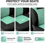 FH Group Automotive Car Seat Covers Front Set Premium 3D Air Mesh Front Seat Covers, Airbag Compatible Universal Fit Interior Accessories for Cars Trucks and SUVs - Mint
