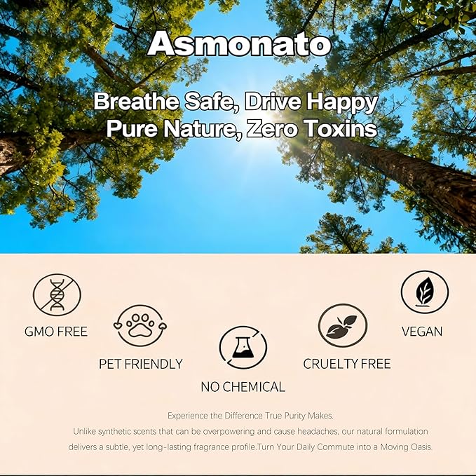 Car Air Freshener-The Original Wood Air Freshener for Visor Clip - Long Lasting Car Odor Eliminator and Scent Diffuser for Cabin, Truck & SUV-Includes 1 Metal Clips-Cabana