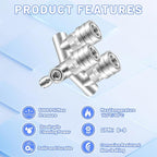Triple Pressure Washer Tips, 3-in-1 Power Washer Nozzle, 3 Nozzle for Pressure Washing with 6PCS Pressure Wash Spray Nozzles (0 ° Red & 40 ° White), 1/4" Quick Connect, 5000 PSI