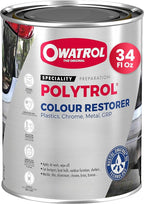OWATROL Polytrol Plastic Restorer for Cars 34 Oz, Color Restorer, Car Bumpers, Chrome, Penetrating Oil for Multipurpose, Metals to Restore Faded Plastic and Surfaces