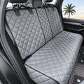 Dog Car Seat Cover for Back Seat, Waterproof Back Seat Covers for Dogs, PU Leather Nonslip Bench Car Seat Protector Universal Fit for Most Vehicles,SUVs,Small Trucks (Grey, Standard)
