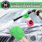 Wontolf CWK188 Car Wash Kit with Foam Gun, Car Wash Soap, Interior Detailer Cleaner, Wheel Cleaner, Car Care Cleaning Detailing Kit for Cars Trucks RVs SUVs Motorcycles (Works w/Garden Hose), 10 Items