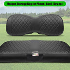 Golf Cart Seat Covers Compatible with Yamaha Drive G29 2007-2016 and 2017+ Drive 2 Carts, Made Thick Premium Marine Leather Custom Diamond Stripe Soft Comfortable/Anti-Scratch/Anti-Fading