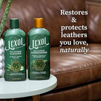 Lexol Advanced Naturals Leather Care Kit with All Leather Cleaner, Conditioner, 2 Cotton Cloths and Natural Bristle Brush, Great for Car Interiors, Furniture, Bags, Boots, Baseball Gloves, 5 Piece Kit