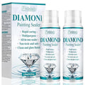 Diamond Painting Sealer & Glue, Clear, Permanent Fixation & Shining Effect, Art Glue for 5D Diamond Painting, Puzzles & DIY Crafts (120ml*2)
