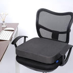 CYLEN Ifoam Gel Infused Memory Foam Layer Wheelchair Cushion - Seat Cushion for Wheelchair-Office Chair, Kitchen Chair, Car Seats-Pressure Sore and Tailbone Pain Relief-High Dense Polyfoam Base(Black)