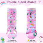 COOLBEBE Car Seat Straps Shoulder Pads for Baby Kids, Super Soft Seat Belt Covers for All Car Seats/Pushchair/Stroller/High Chair, Pink Alpaca, Polyester Material