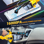 Cordless Vacuum Compatible with DeWalt 20V Battery, 5 in 1 Brushless Vacuum Cleaner with 50KPA 500W Powerful Motor, 50 CFM Portable Hand Vacuum for Home Wood Floor, Carpet, Car (Battery Not Included)