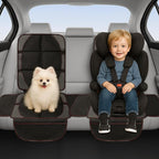Upgraded Car Seat Protector for Child Car Seat Protector Under Baby Car Seat,3 Sides Extended Car Seat Cover Waterproof Pet Car Seat Cover for Dog,Thick Universal Durable