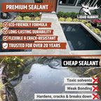 Liquid Rubber NeoPond Waterproof Pond Sealant - Fish and Plant Safe Waterproofing Membrane Sealer for Ponds and Water Features, Black, 1 Gallon